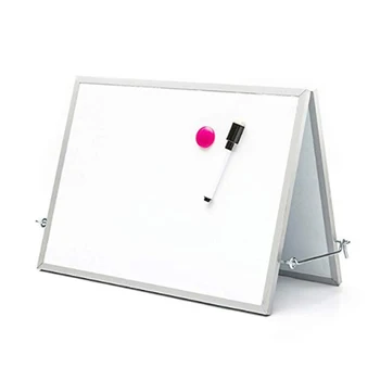 

Double Side Whiteboard Mini Drawing White Board Message Drawing Board Office School Writing Board with Pen Magnets Buttons Kids