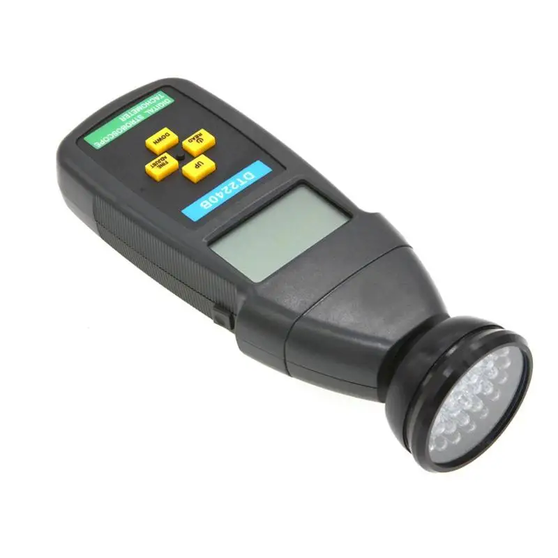 DT2240B DT2239B Бесконтактный тахометр RPM тестер низкая мощность индикация хранения данных с портативным стробоскопом Tach Gauge