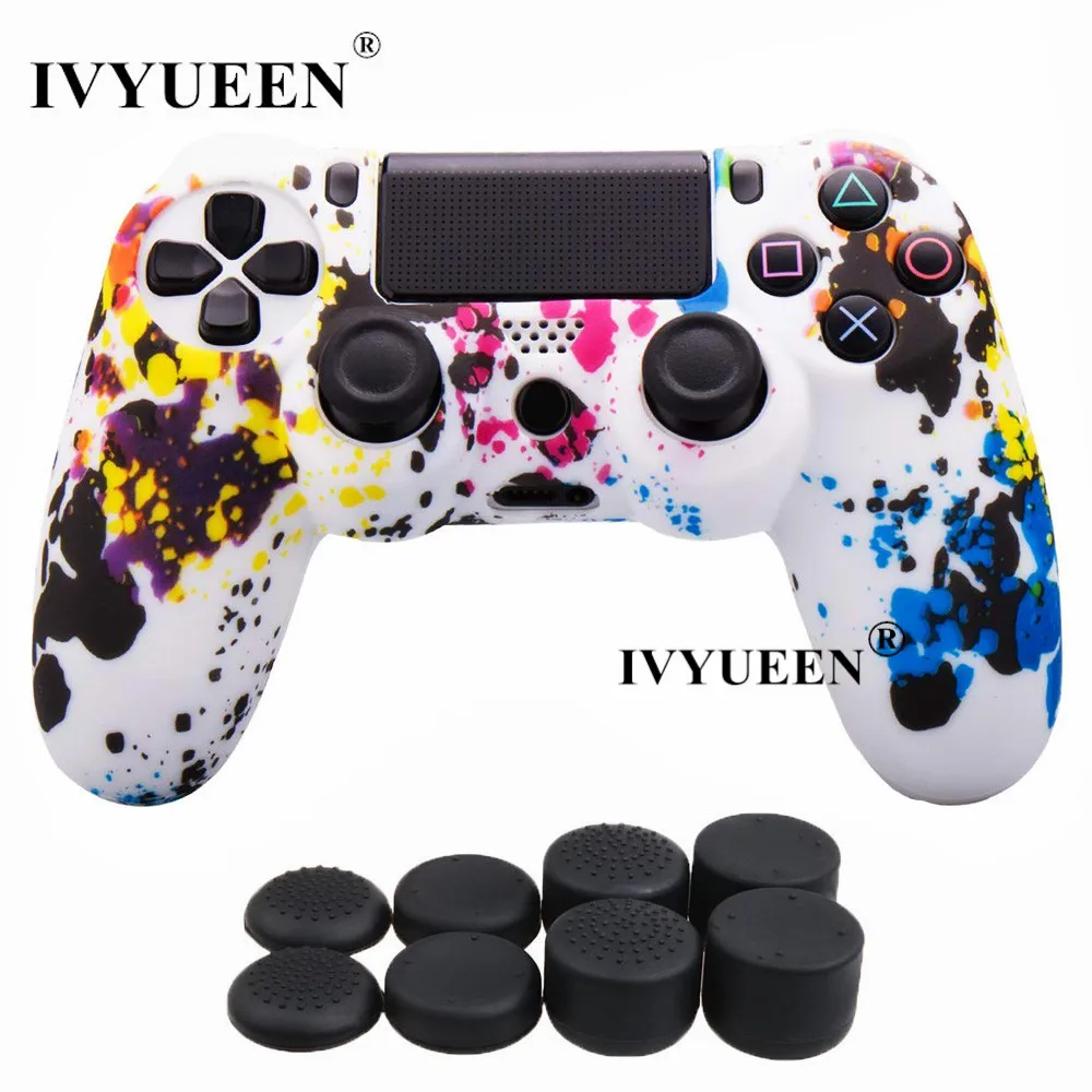 Силиконовый защитный чехол IVYUEEN для sony Dualshock 4 PS4 DS4 Pro Slim с 8 аналоговыми джойстиками