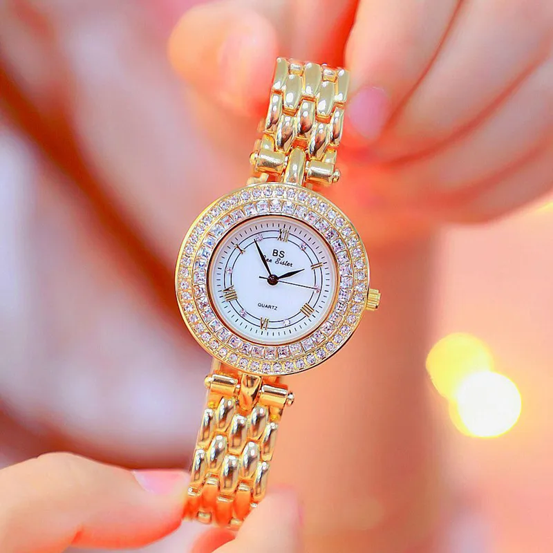 Бриллиантовые часы женские дизайнерские роскошный брендовый горный хрусталь Золотые женские наручные часы Подвески в форме платья женские часы Relogio Feminino - Цвет: gold