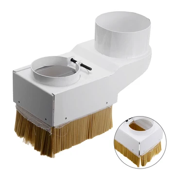 

1Pcs 100mm CNC Dust Collector Dust Cover Brush Cleaner 80mm Diameter For CNC Router Milling Machine Woodworking Tools