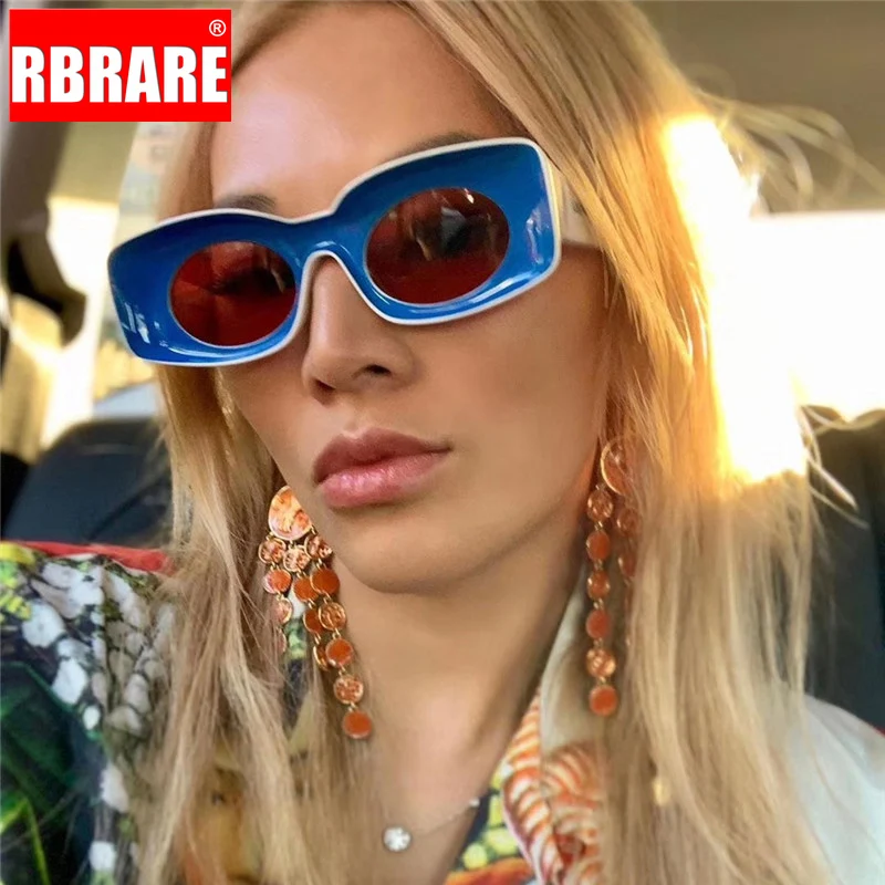 RBRARE Квадратные Солнцезащитные очки женские винтажные большие солнцезащитные