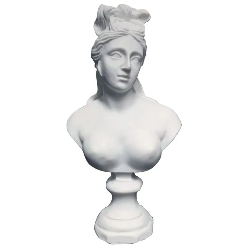 Давид Венера Афина Sona Goddess бюст Художественная Скульптура изделия из смолы украшения для дома мини гипсовая статуя художественный материал R3230
