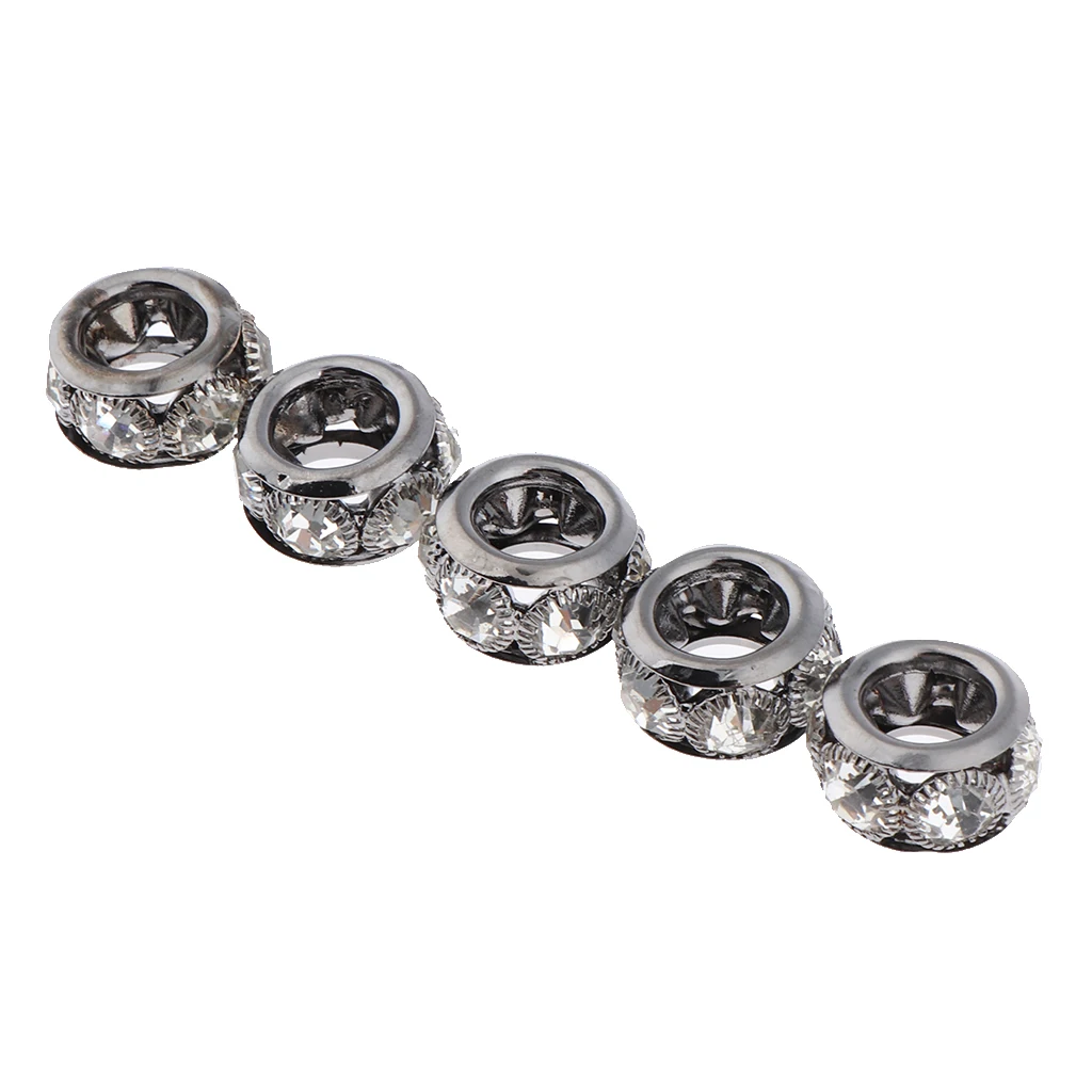 5x Hair Beads Beard Jewelry Beard Hair Accessory  Hair Beads for Beards Hair Pendants & Bracelets DIY