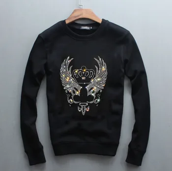 

2020 New winter Hoodies Mens Sweatshirts high quality Rhinestones TOPS quality