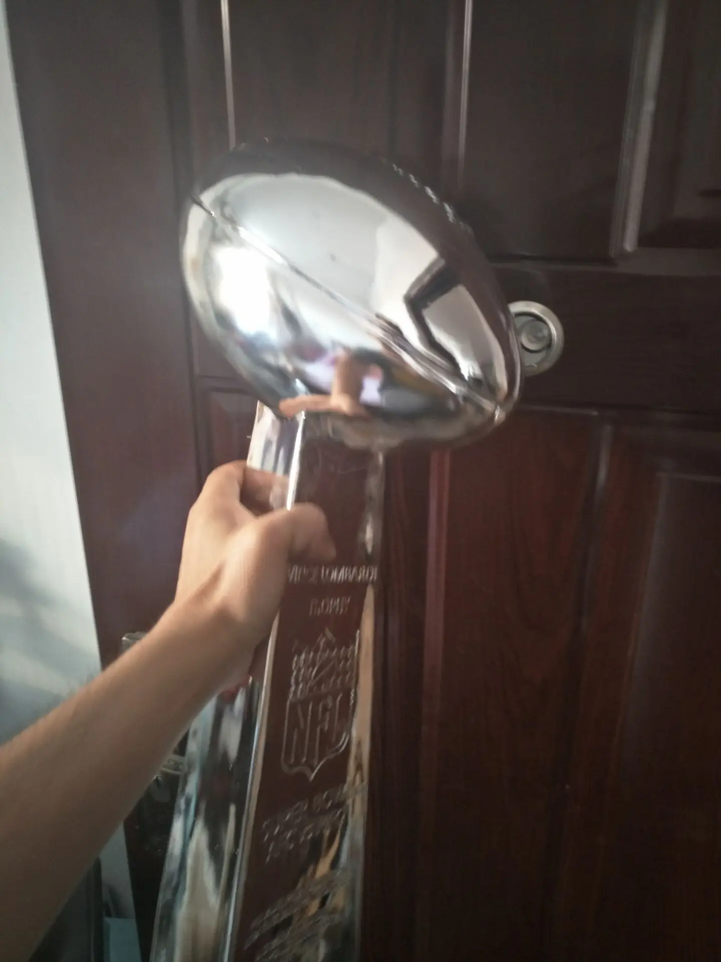 hot sale big size 52cm height Vince Lombardi Trophy merican Football choose year of trophy in the order by messaage | Спорт и