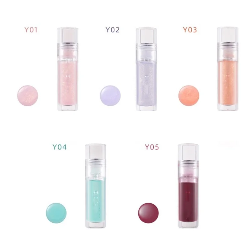 Waterproof Sweatproof Lip Gloss Lips Makeup Set Transparent Water Shine Lip Balm Moisturizing Lipstick Korean Cosmetics TSLM1