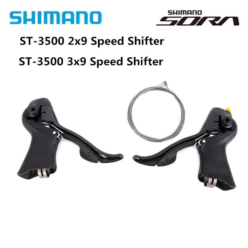 Shimano Sora ST 3500 2x9 скоростей L & R STI шоссейные велосипедные тормоза|shimano sora|speed bike leversti