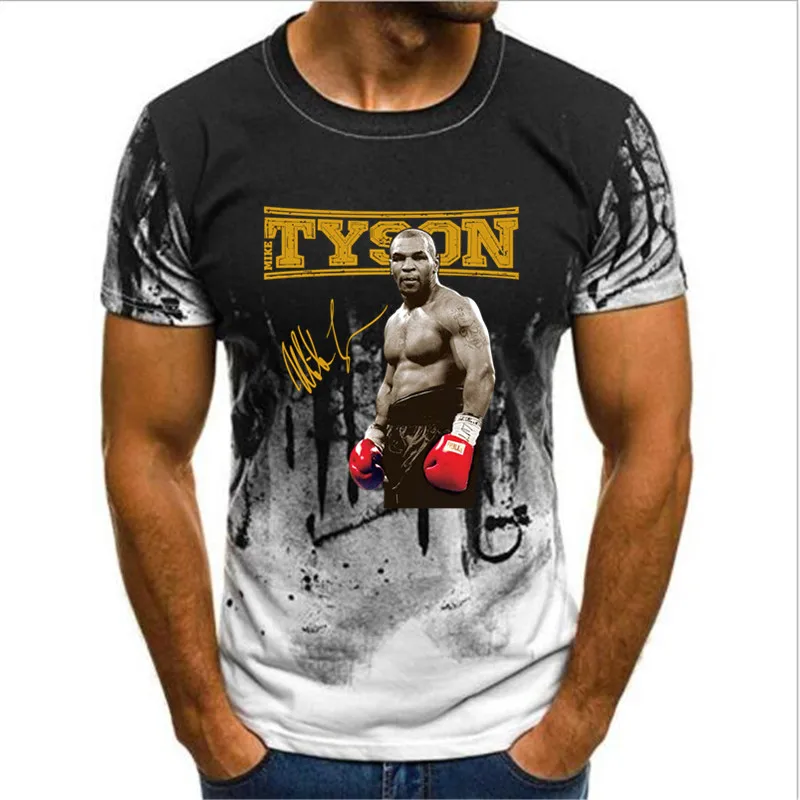 Мужская и женская футболка с коротким рукавом, майка Tyson Iron Mike Boxen, футболка чемпиона по боксу alle Groben NEU камуфляжная футболка