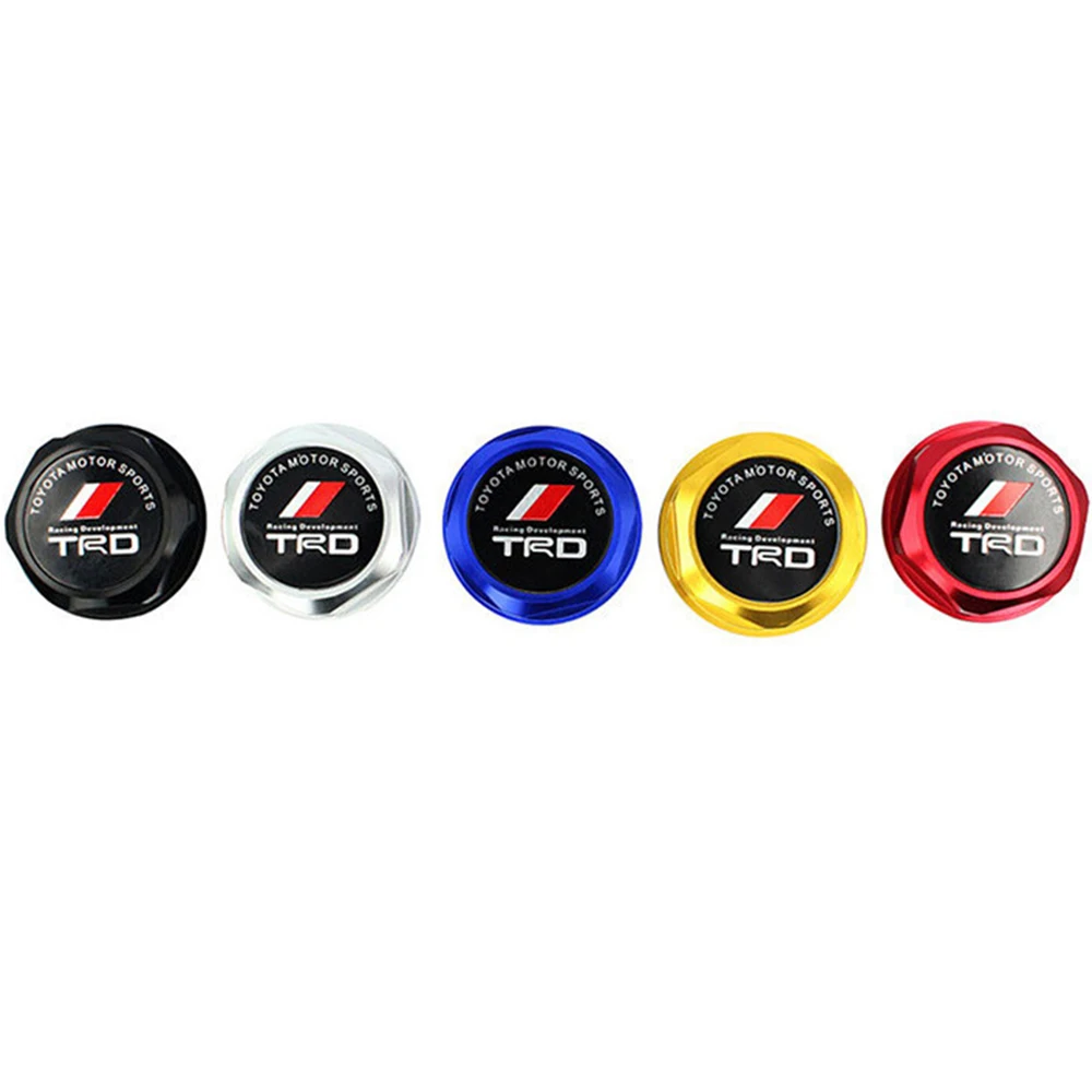 Racing Engine Oil Filler Cap Aluminum Oil Tank Cover For TRD TOYOTA 1PCS