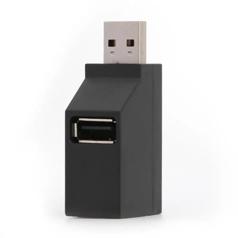 3 порта usb-хаб Mini USB 2,0 сплиттер высококачественный пластик Прочный портативный конвертер коробка для ноутбука U диск кард-ридер