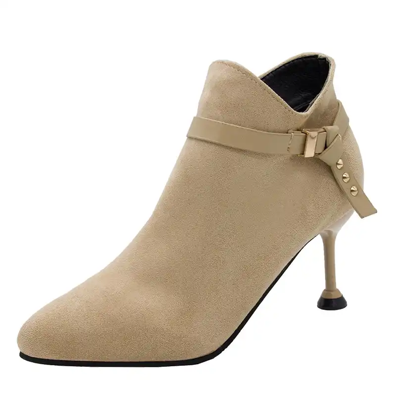 2020 sexy senhoras de salto alto botas femininas outono único botinhas moda sapatos de festa botas femininas salto fino 7cm yx1858|Botas torn.| - AliExpress
