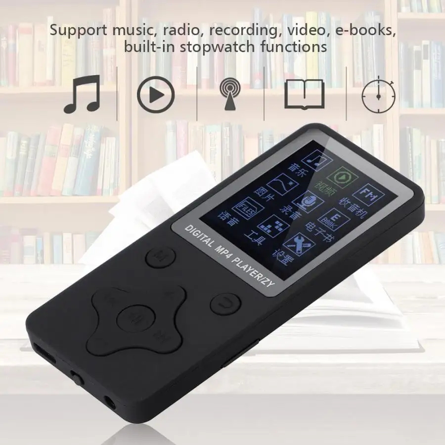 Музыкальный плеер Мини Портативный USB цифровой MP4 музыкальный плеер Поддержка 32 Гб TF карта с наушниками Bluetooth Автомобильный mp3 плеер