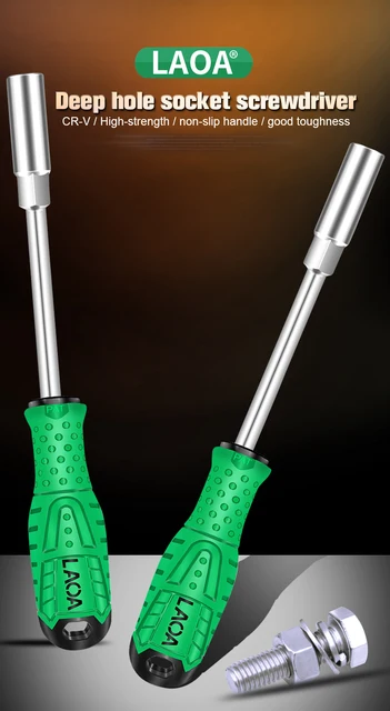 クロームバナジュウム鋼 六角ソケット・ビットドライバーセット