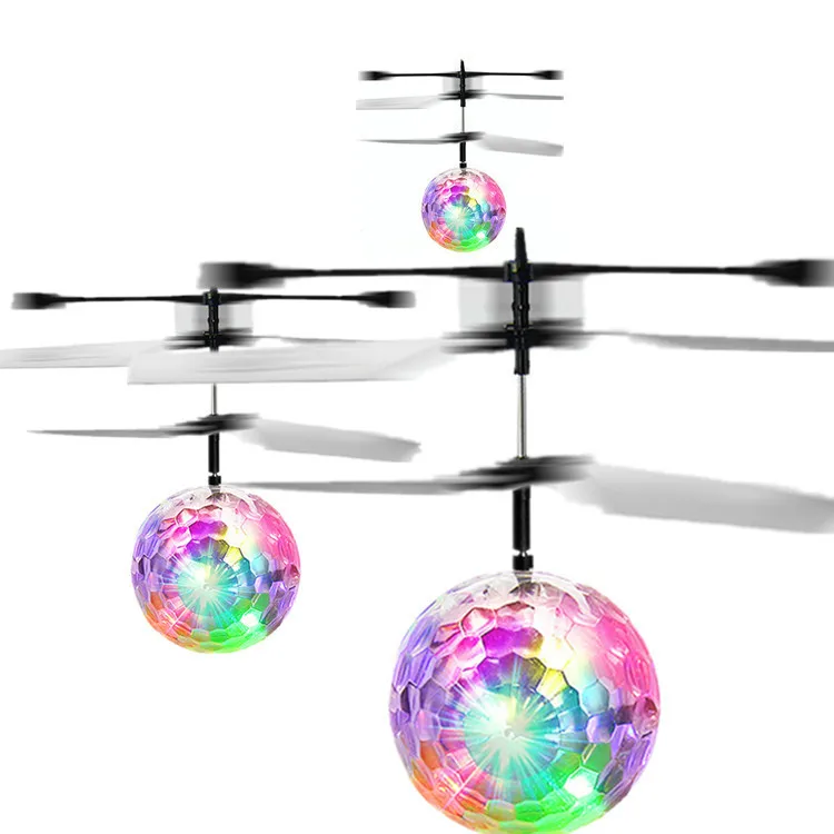 

Seven Color Light Crystal Ball Induction Vehicle Remote Control Aircraft Drop-resistant Sensing Floating Ball Charging CHILDREN'