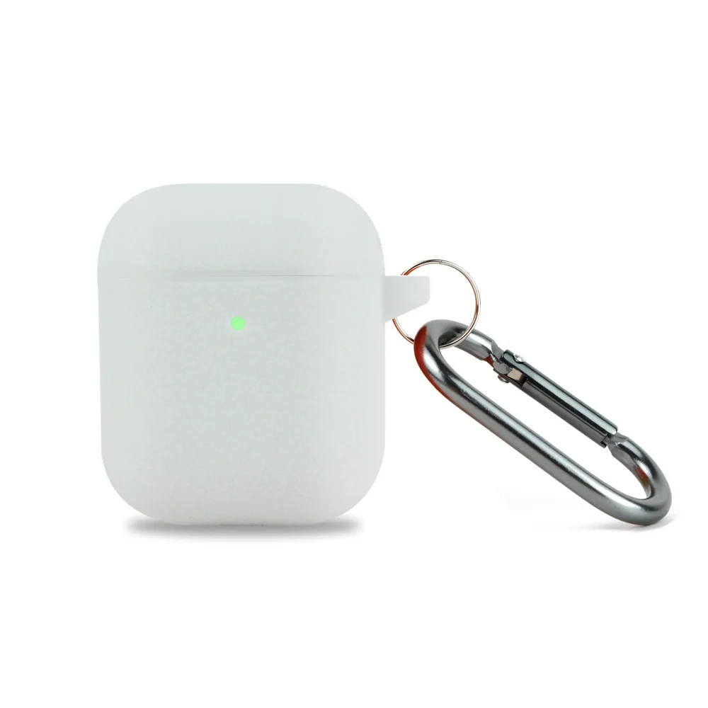 10 Earphone Case For Airpods 1 2 Silicon Protective Bag Cover with Hook Wireless Bluetooth Earphone Box For Apple Airpods 1 2 Cases - Цвет: 10