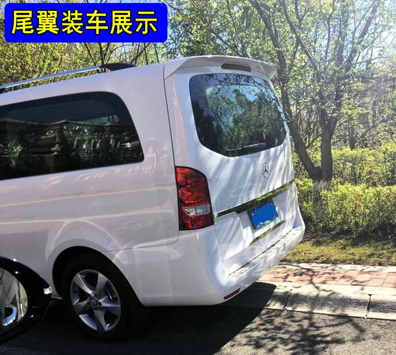 Подходит для Mercedes-Benz 16-17 v260 vito V-class спойлер из углеволокна заднее крыло