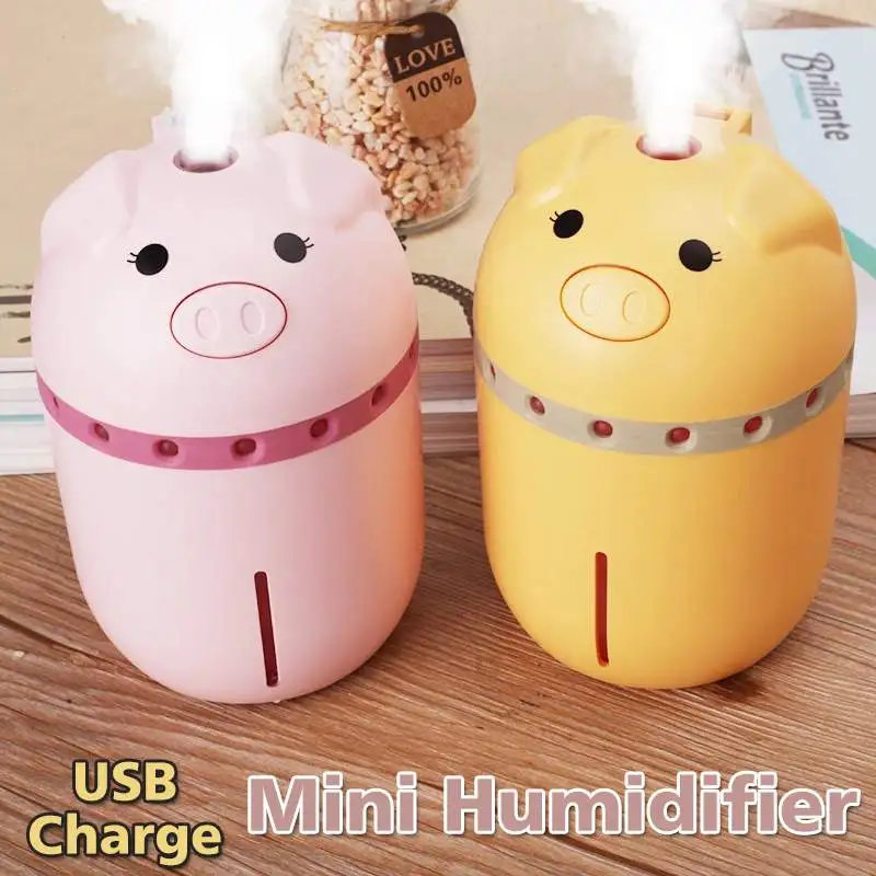 Mini Pig холодный туман USB увлажнитель воздуха диффузор эфирное масло туман очиститель для автомобиля домашний офис 300 мл/10,14 унций 4 цвета