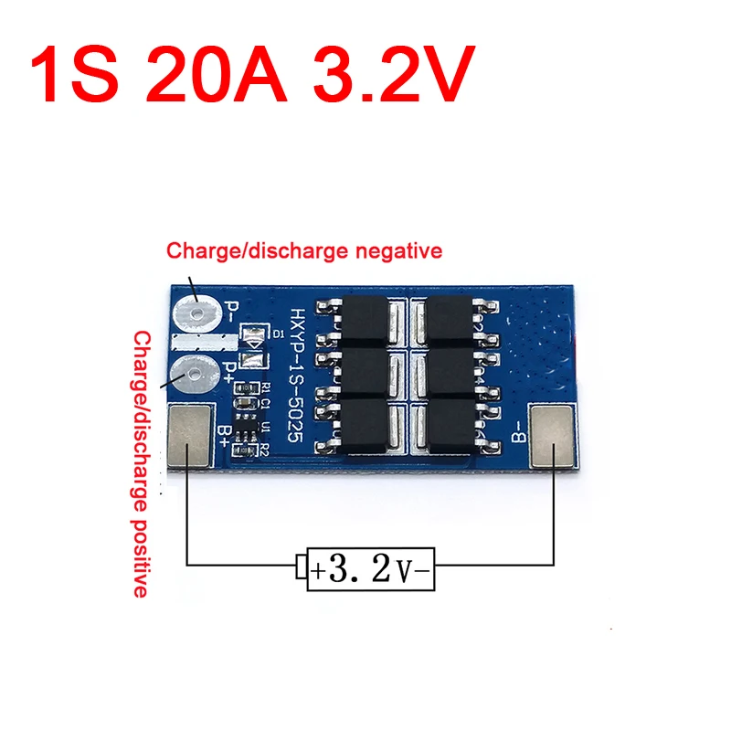 1S 20A lifepo4 BMS 18650 батарея pcm Защитная плата bms для 3 2 V батарейный блок | Электроника