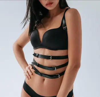 

Harness Women Lingerie Sexy Outfit Full Body Bondage Adjustable Leather Belts For Women Underwear Top Chest Straps Suspenders