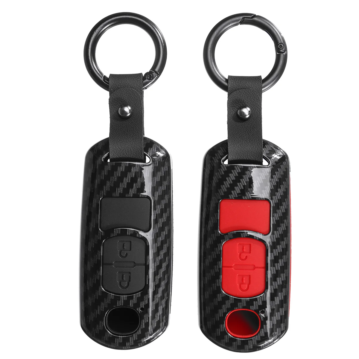 

Car Styling ABS Carbon Remote Smart Key Case Cover Keychain for Mazda 2 3 5 6 Cx-3 Cx-5 Cx-7 Cx-9 Mx-5 2009-2016 Accessories
