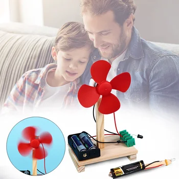 

DIY Physics Experiment Making Infrared RC Fan Model Toys Materials Kit for kids gift