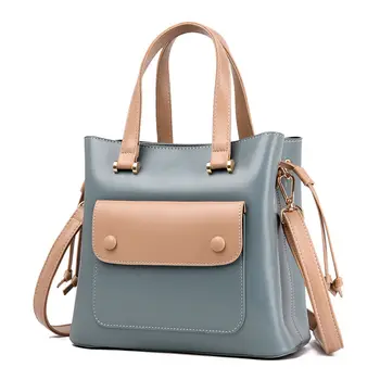 

bags for women 2020 Female Korean Vintage PU leather purses and handbags cute bucket Bags Large Capacity shoulder Bag for Girls