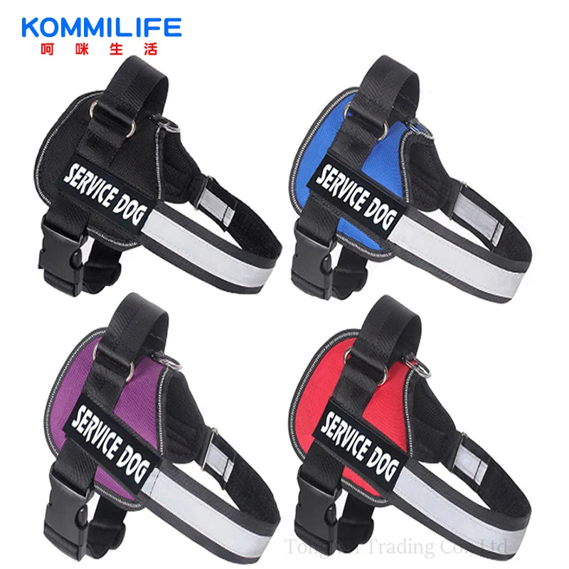 Adjustable Nylon Dog Harness Reflective Dog Collar Personalized Dog Harness and Leash Set Small Medium Large Dog Harness Vest