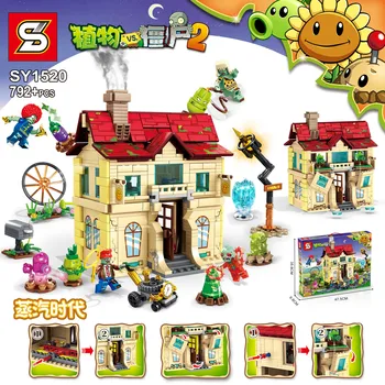 

New Plants Vs Zombies Series Struck Game Toy Action Toy & Figures Building Blocks Bricks Toys for Children