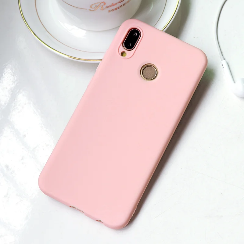 pink Забавный мультяшный Кот средний палец матовый чехол для huawei смартфона Honor 8X8 9 10 Lite вид 20 играть 7A Pro 7X наслаждаться 8E Y9 Y6 крышка - Цвет: pink