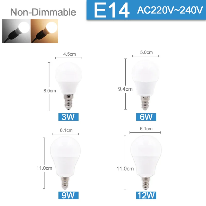 E27 E14 Светодиодный лампа светодиодный светильник 3 Вт, 6 Вт, 9 Вт, 12 Вт 16 Вт AC 220V 240V SMD2835Corn лампа светодиодный лампада Bombilla ампулы для домашнего украшения