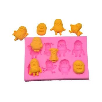 

DIY Bakery Small huang ren Modeling Silicone Mould Handmade Soap Cake Decoration Fondant Cake Decoration