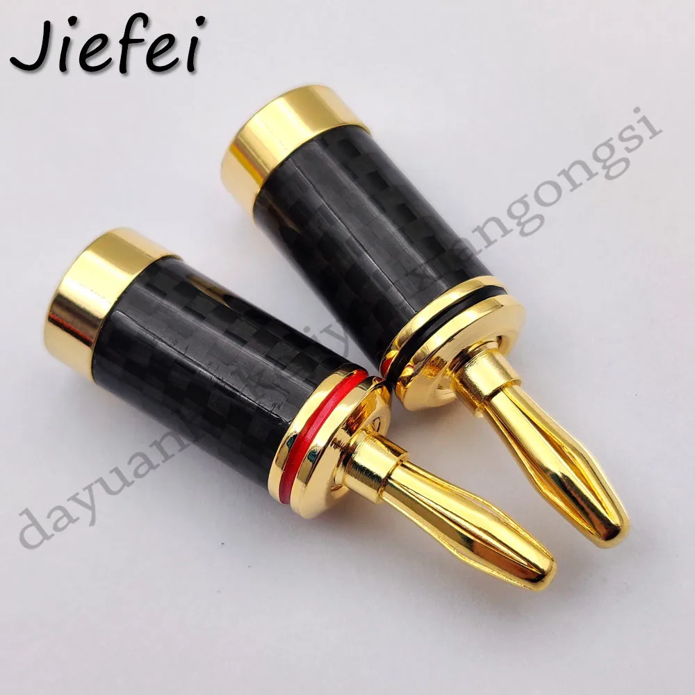 Новинка 20 шт. позолоченная медная колонка из углеродного волокна проводной