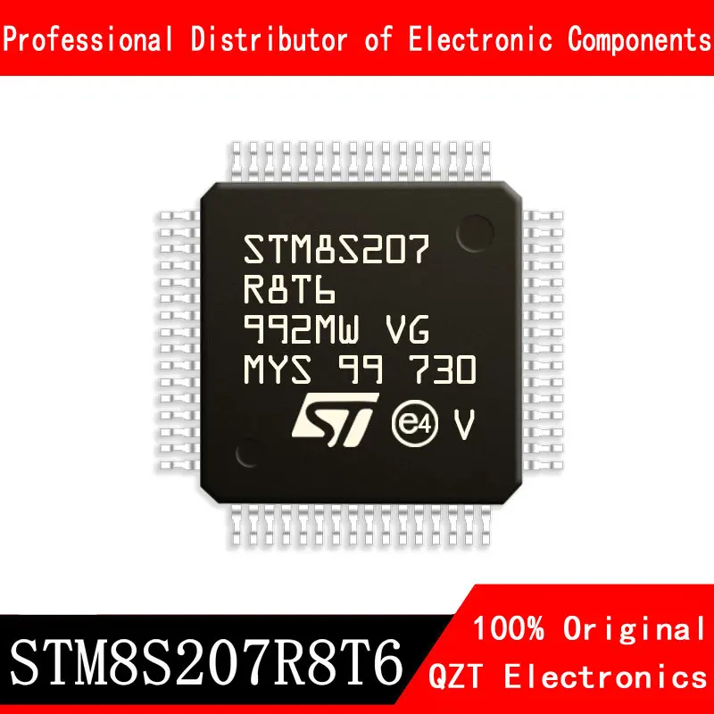 5pcs/lot new original STM8S207R8T6 STM8S207 LQFP-64 microcontroller MCU In Stock