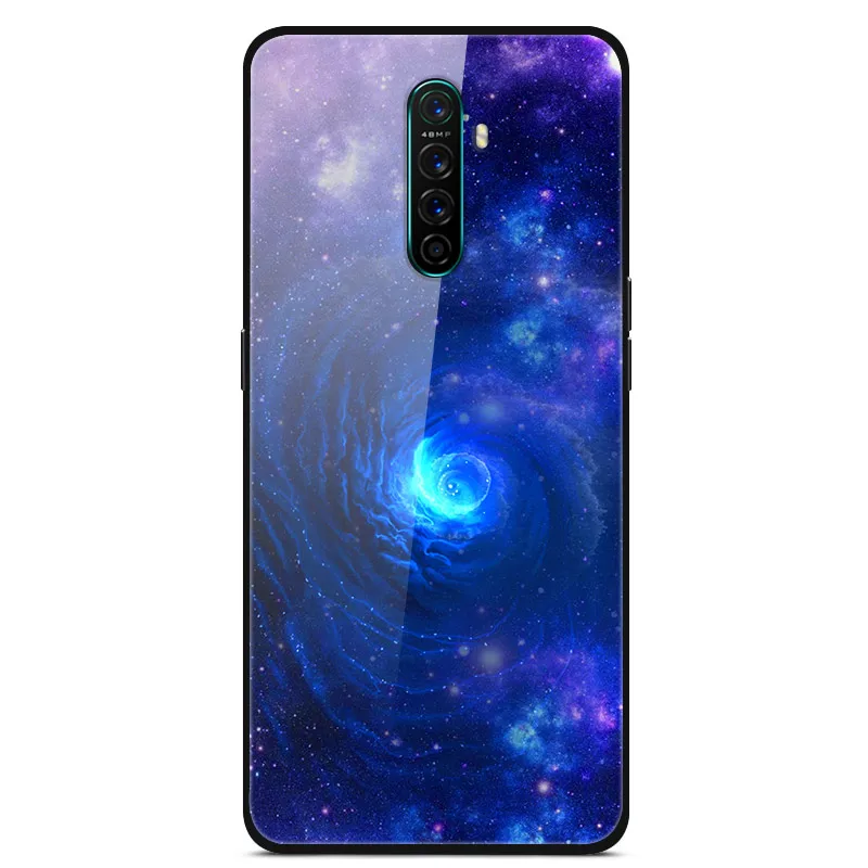 Для OPPO Realme X2 Pro Чехол из закаленного стекла чехол жесткая задняя крышка для телефона для OPPO Realme X2 Pro TPU бампер чехол s для RealmeX2 Pro - Цвет: 17