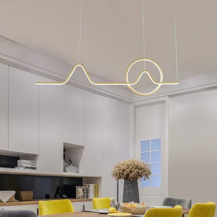 

New Nordic simple creative bar restaurant light luxury Coffee shop Hotel led Chandelier