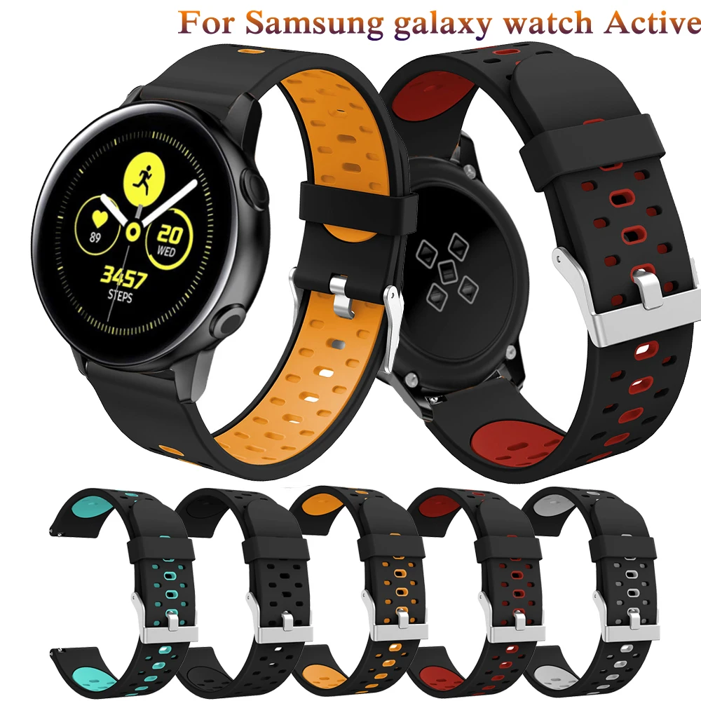 

Soft silicone watch bands For Samsung Gear S2 732 Gear spOrt watch For Smasung Galaxy 42mm For samsung Galaxy Watch Active strap
