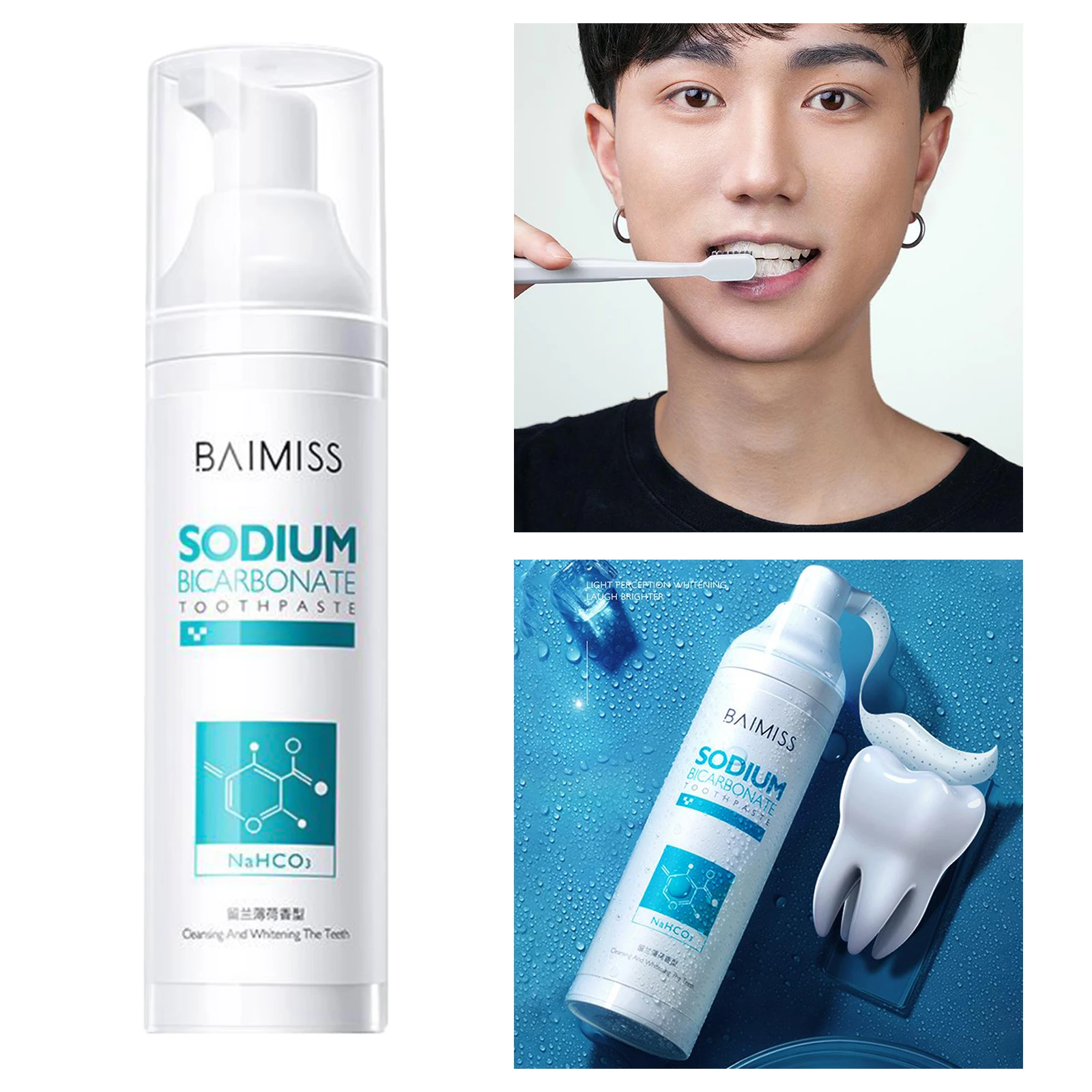  Teeth Whitening Toothpaste，No Sensitivity, Travel-Friendly Easy to Use 100g