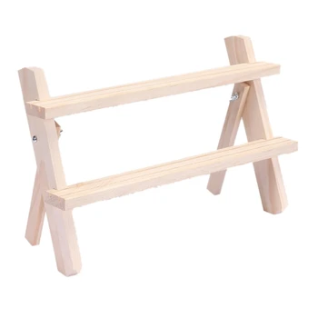 

New Fashion Wooden Stud Earrings Storage Organizer Holder Jewelry Display Earrings Stand Rack Bracelets Holder Assembleable Part