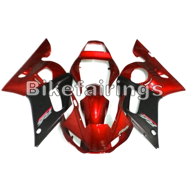 Sportbike кузов комплект для Yamaha YZF-600 R6 1998 1999 2000 2001 2002 yzf R6 впрыска ABS Полный черный, красный капоты чехлы