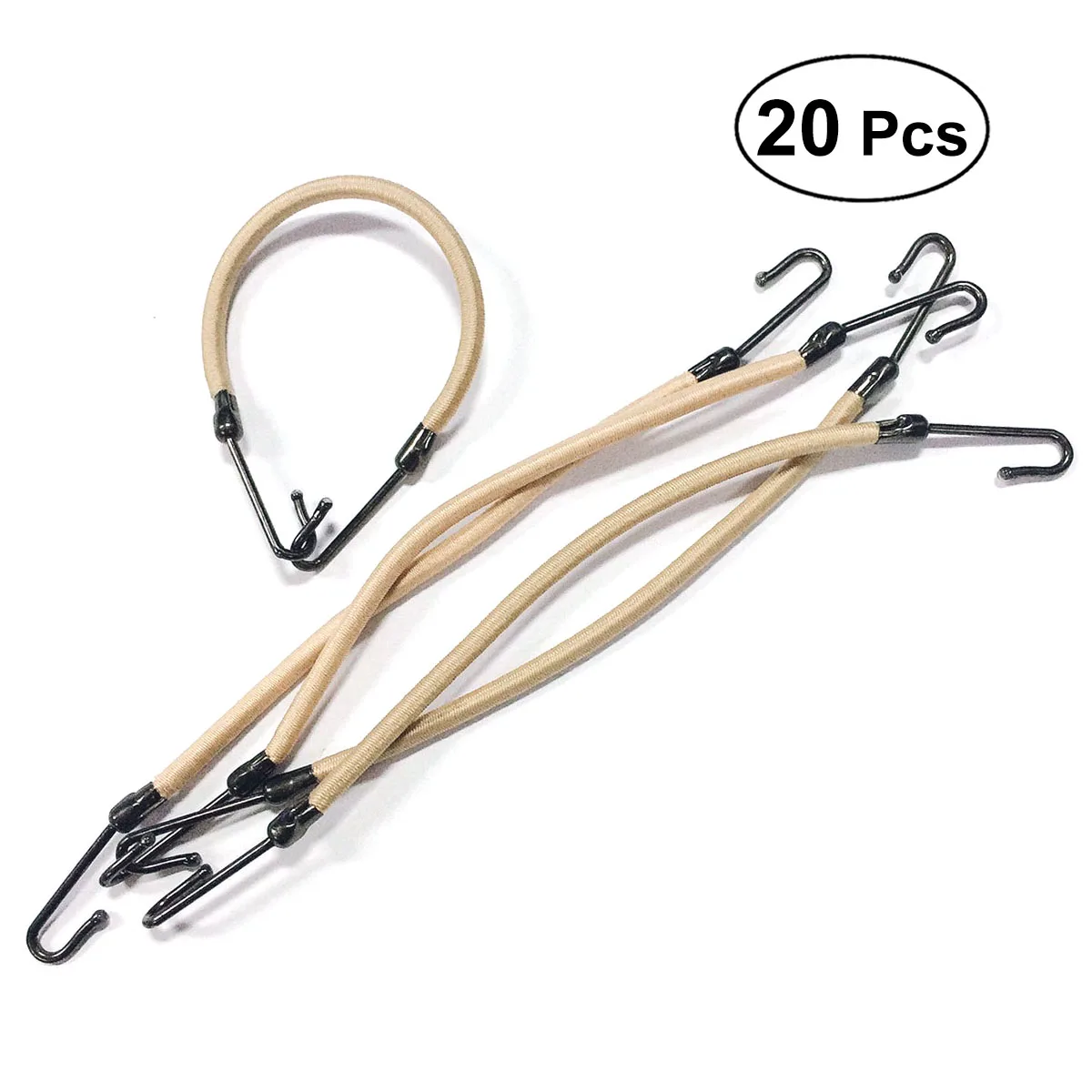 

20Pcs Ponytail Hooks Elastic Headband Hair Styling Accessory Rubber Bands for Women Girls