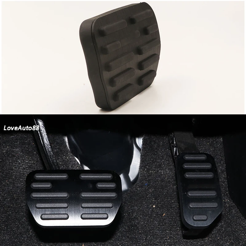 

Car Accelerator Gas Pedal Cover Brake Foot Pedal Pads Fuel Brake Clutch AT pedals Cover For Toyota RAV4 RAV-4 2018 2017-2014