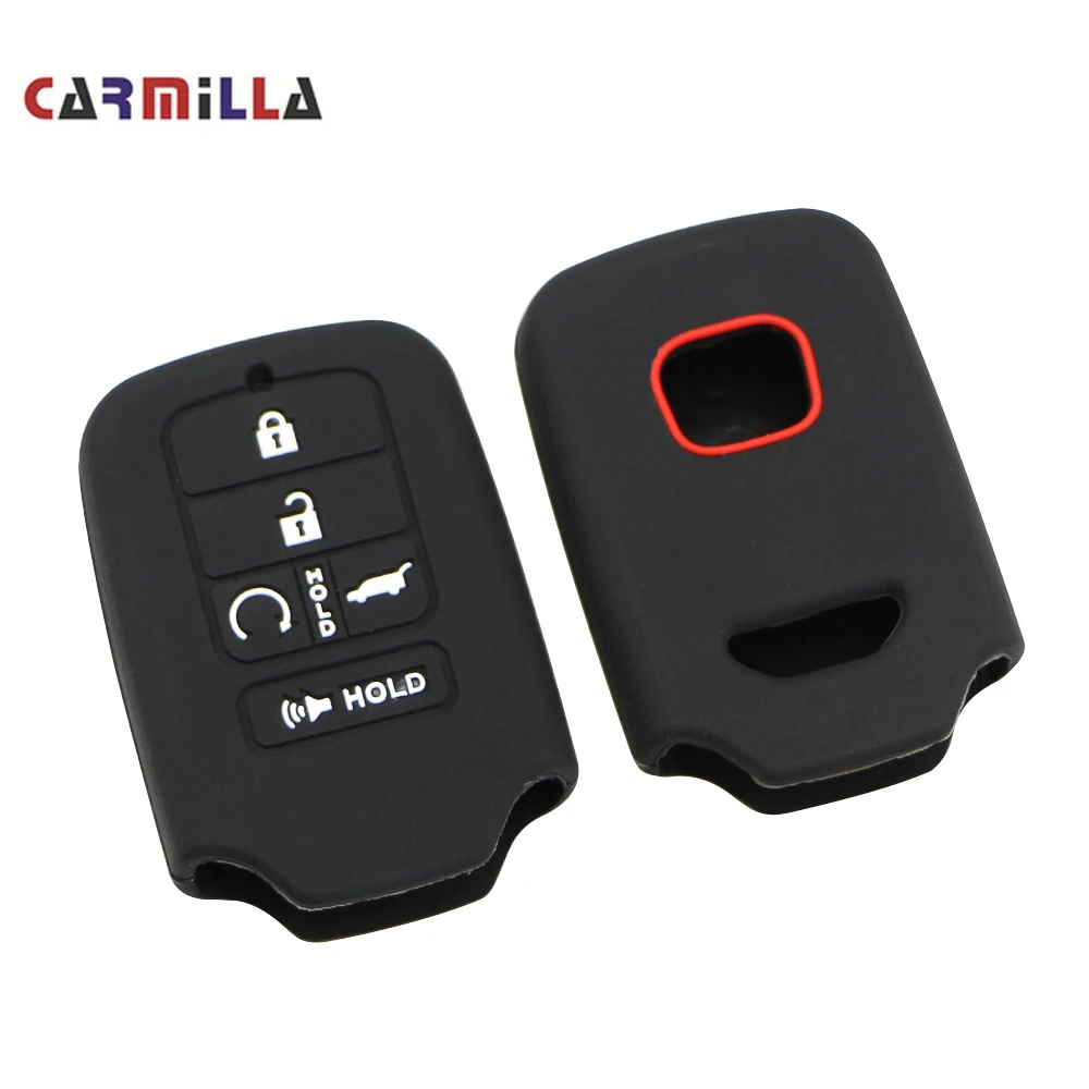 5 кнопок силиконовый смарт брелок для автомобиля без ключа чехол Honda Civic Accord Pilot CRV