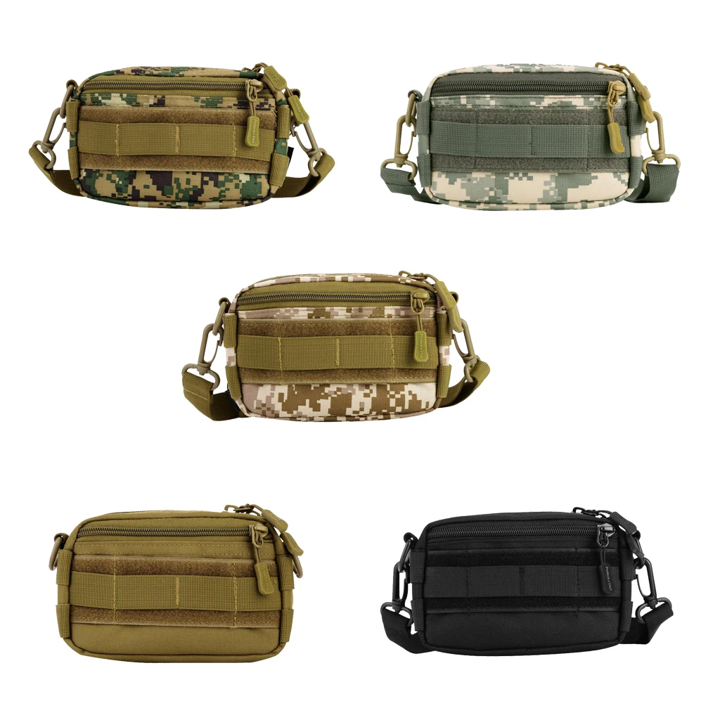Mini Camouflage MOLLE Shoulder/Messenger Bag Pouch for Travel Sports Outdoor Gear Storage Hunting Accessories