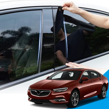 

6pcs PVC Car Window Pillar Trim Sticker Middle BC Column Stickers External Auto Accessories For Holden Commodore (ZB) 2018-2020