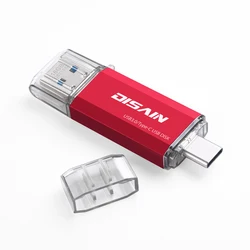 Clé usb 3.0 en métal haute vitesse, support à mémoire de 32GB/64GB/512GB/1TB, dispositif de stockage externe pour ordinateur, support à mémoire de 128GB 