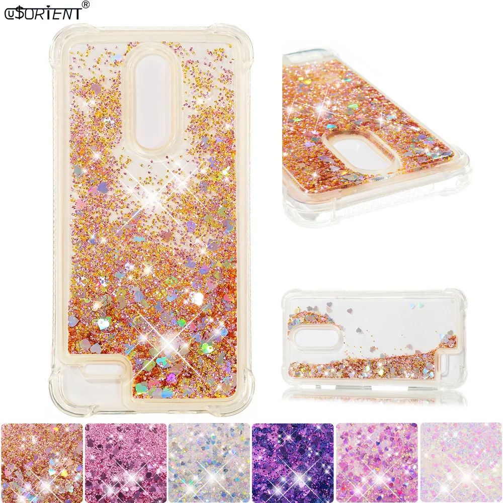Блестящий чехол для LG K11 X4 K30 Xpression Phoenix Plus Bling Dynamic Liquid Quicksand Bumper Cover + Силиконовый