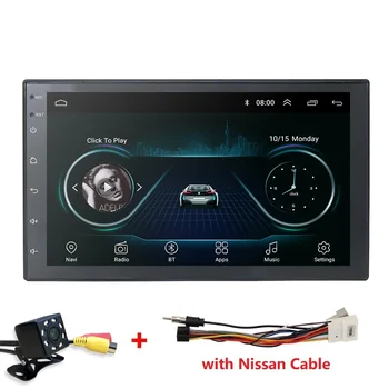 

7"Universal Car GPS Navigation 2Din Android 9 USB Bluetooth FM MirrorLink USB WIFI 1080P 4G WIFI DVR DTV-IN DAB+ TPMS OBD