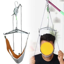 Облегчение боли Скоба для дома шеи растягивающаяся Шестерня висячая забота о здоровье позвоночник регулируемый портативный над дверью шейный набор офис