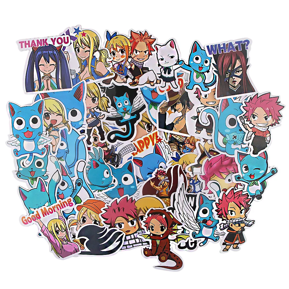 A3913 Patchfan 37 шт. аниме Kawaii Fairy Tail стикеры сделай сам велосипед Путешествия Чемодан